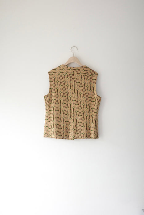 70s tailored knit vest