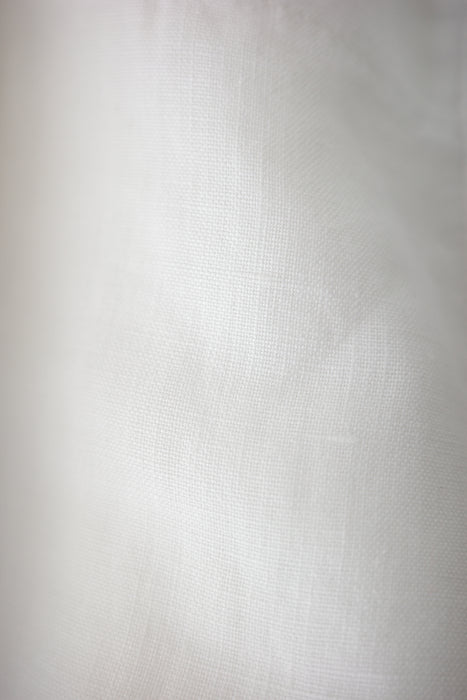 white linen wide straight pants