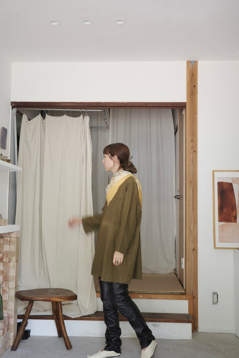 euro work shirt in olive