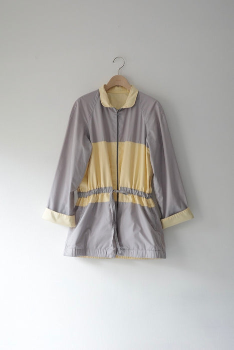 soft color block jacket