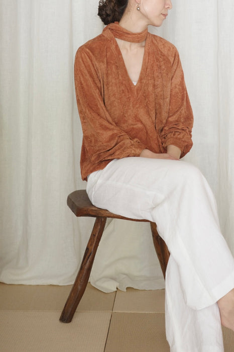 white linen wide straight pants
