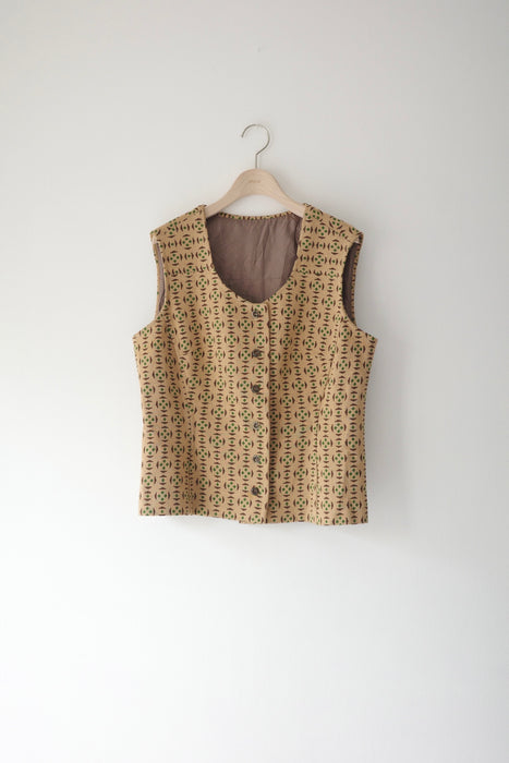 70s tailored knit vest