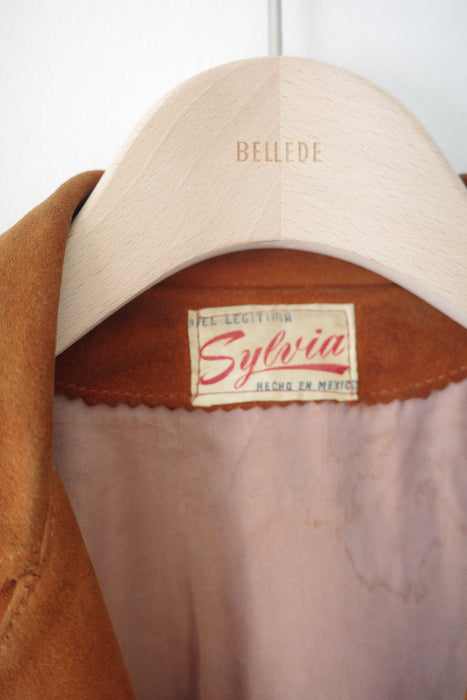 70s fringe suede shirt jacket