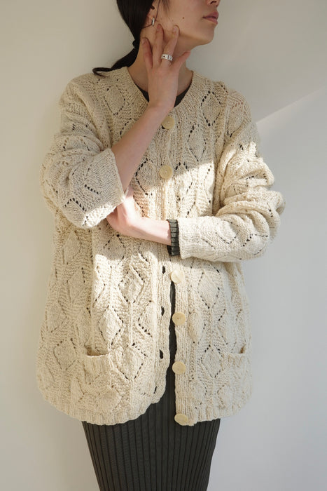 Diamond-patterned knit
