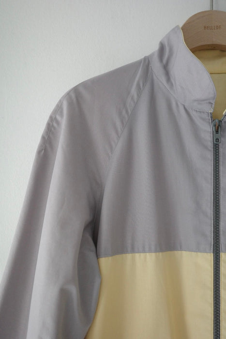 soft color block jacket