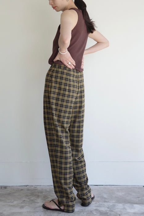 Summer plaid pants