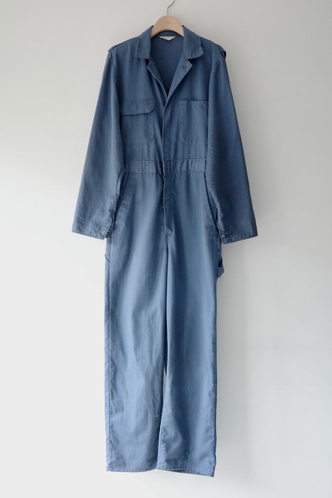 BIG MAC herringbone work jumpsuit in blue-gray
