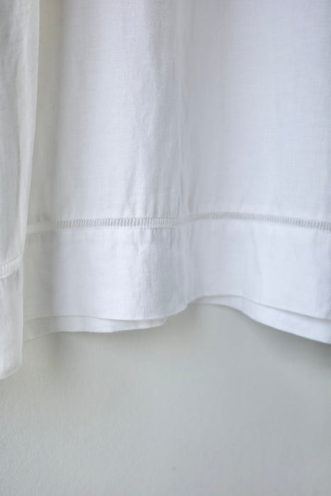 pin-tucked cotton long dress