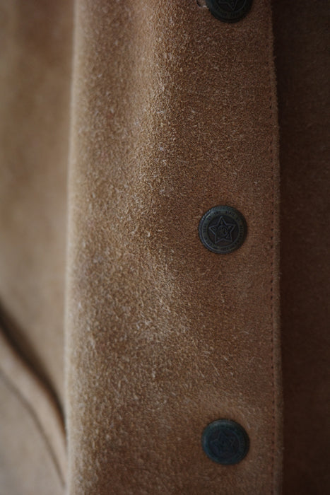 70s tailored suede vest