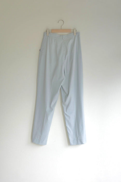 Pale blue tapered pants