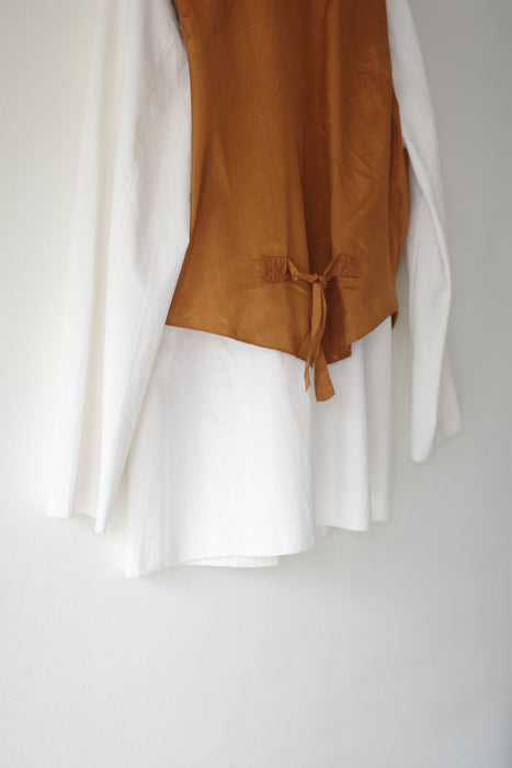 70s tailored suede vest