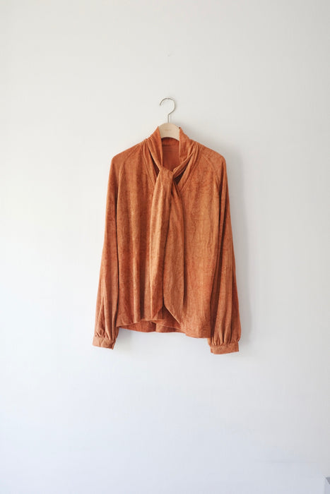 70s pile top with neck ribbon