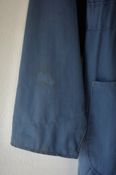 BIG MAC herringbone work jumpsuit in blue-gray