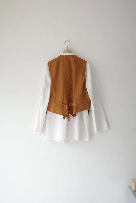 70s tailored suede vest