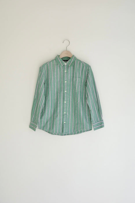 Green striped shirt