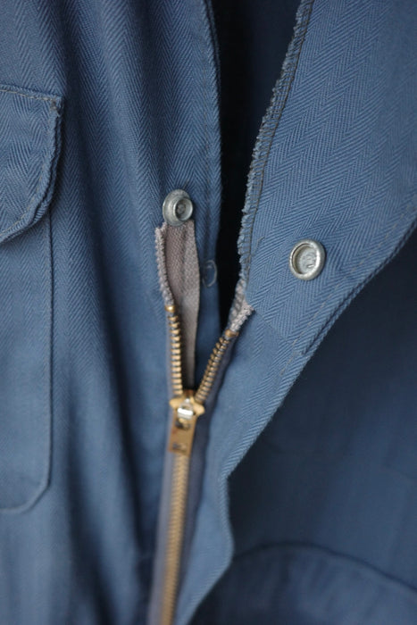 BIG MAC herringbone work jumpsuit in blue-gray