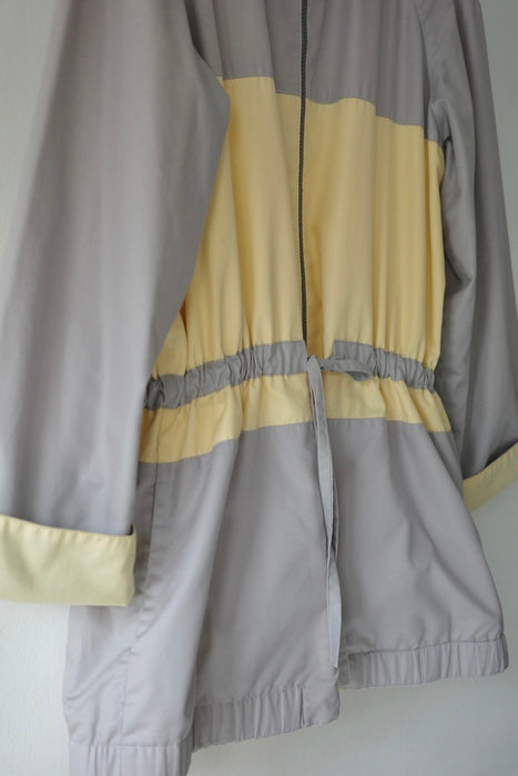 soft color block jacket