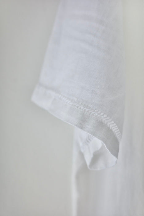 pin-tucked cotton long dress