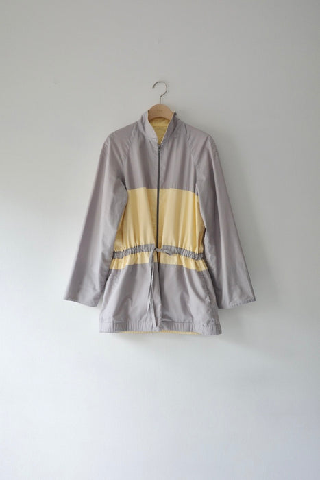 soft color block jacket