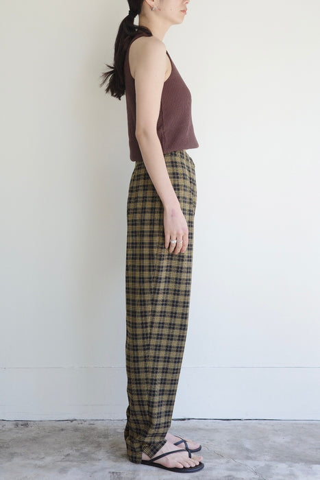 Summer plaid pants