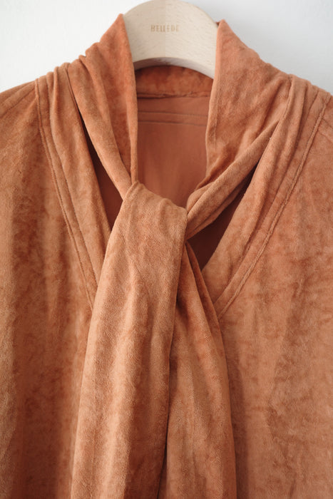 70s pile top with neck ribbon