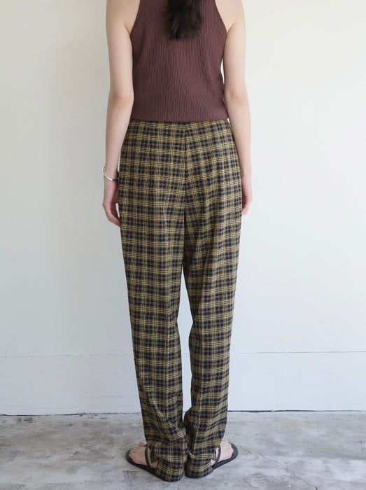 Summer plaid pants