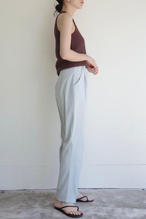 Pale blue tapered pants