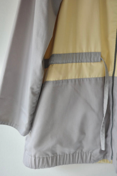 soft color block jacket