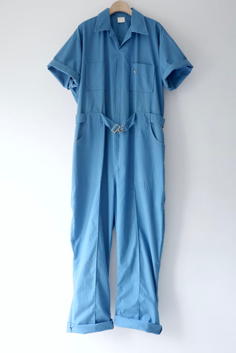 light blue work jumpsuit