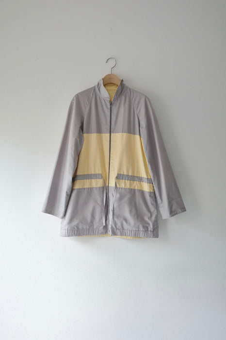 soft color block jacket