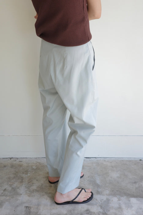 Pale blue tapered pants