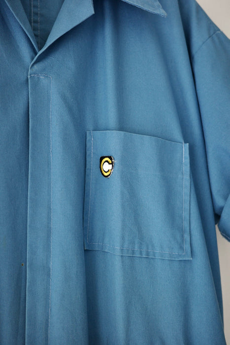 light blue work jumpsuit