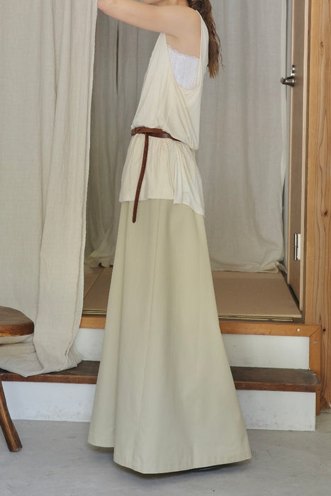 70s Wrap skirt in light sage