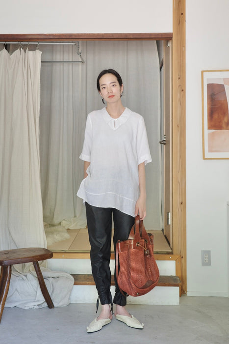 80s Asolo linen blouse in white