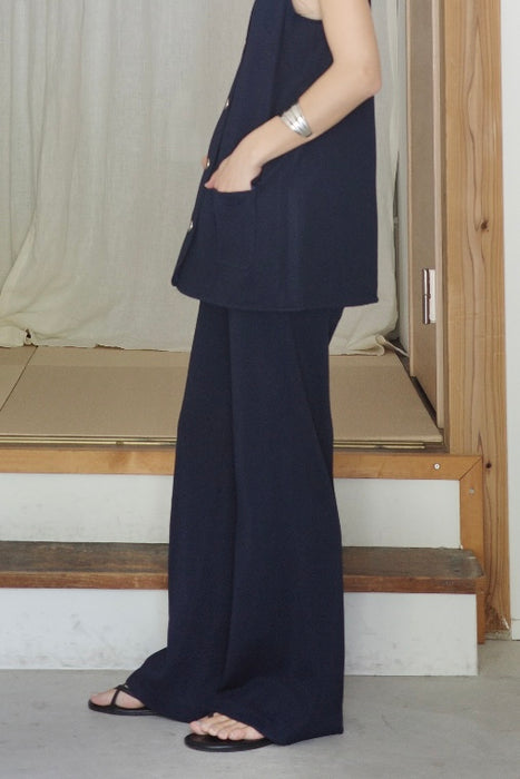 70-80s navy two-piece