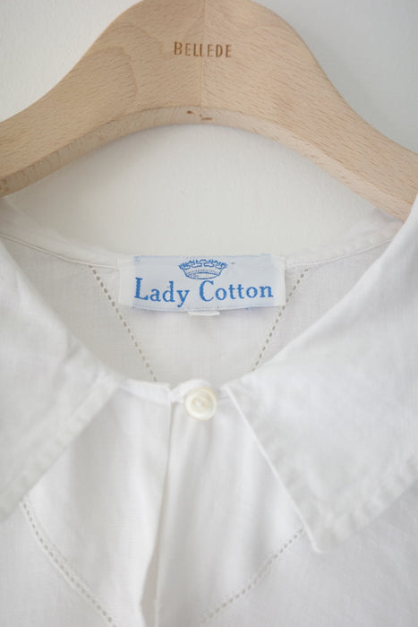 80s Asolo linen blouse in white