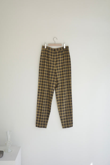 Summer plaid pants