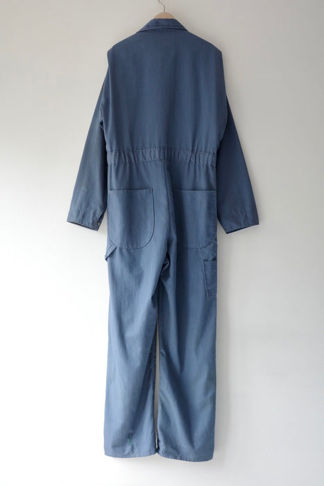 BIG MAC herringbone work jumpsuit in blue-gray