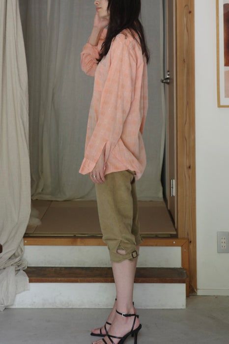 70s oversized shirt in muted coral