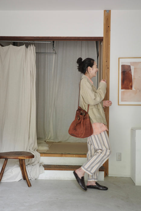 70s work blazer in sand beige