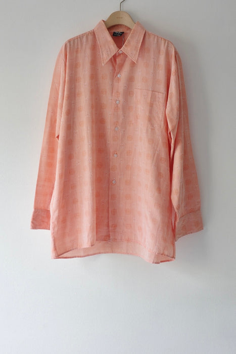 70s oversized shirt in muted coral