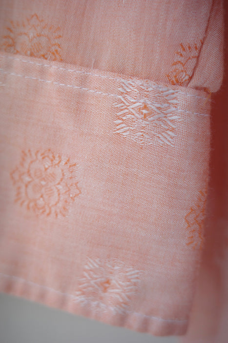 70s oversized shirt in muted coral