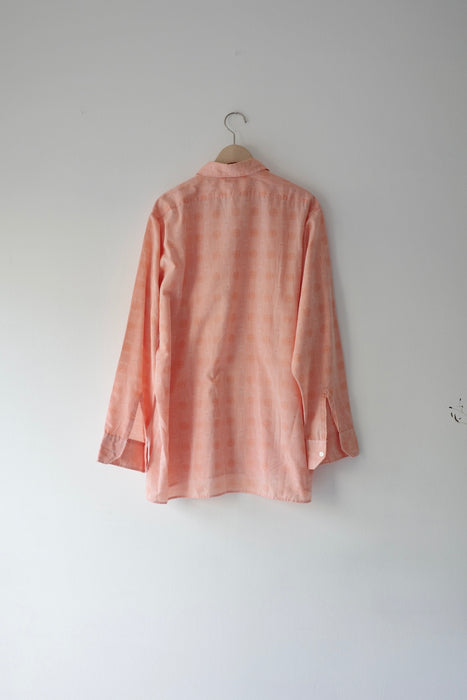 70s oversized shirt in muted coral