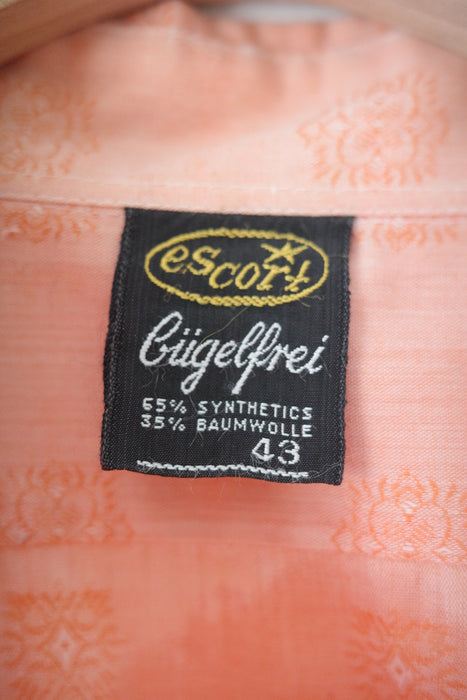 70s oversized shirt in muted coral