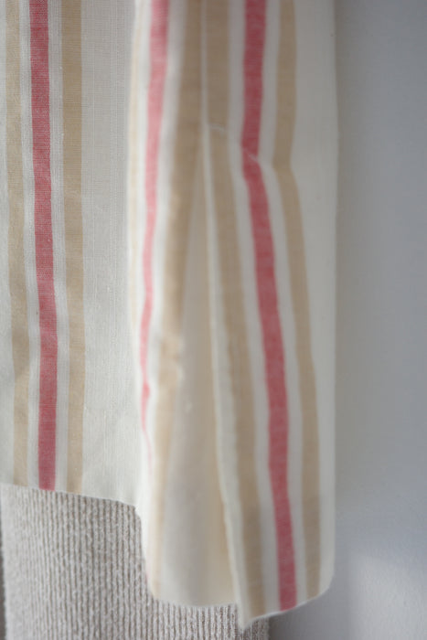 striped front button skirt