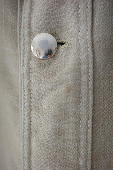 70s work blazer in sand beige