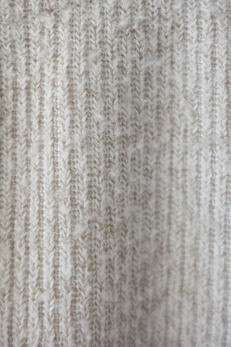 soft rib knit pants in ivory