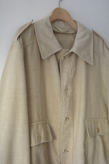 70s work blazer in sand beige